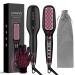 Hair Straightener Brush Brush Straightener for Women with Anti-Scald & Auto Temperature Lock and Auto-Off MCH Ceramic Heating