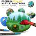 Acrylic Paint Pens Set of 18 - Fine Point Markers for Rock Painting, Glass, Wood, Ceramic, Fabric, Metal, Canvas - Drawing, Crafts, Scrapbooking - Easter Eggs, Pumpkin Kit - Art Supplies for Adults - Buy Online on GoSupps.com