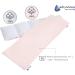 Buy Medi Partners Cherry Core Pillow 60x20cm | 100% Cotton Waffle | Eco-Friendly Heat & Cold Therapy | Removable Cover | Large Light Pink Pillow - Buy Online on GoSupps.com