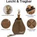WOGOPRO Dog Treat Bag | Canvas Training Food Bag with Clip Buckle & Tension Rope | Perfect for Dog Training - Brown - Buy Online on GoSupps.com