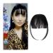 Bangs Hair Clip Fake Synthetic Air Bangs Clip-in Hair Extension Fringe Natural False Blunt Hairpiece Clip in Front Neat air bangs with with Temples for Women Bangs Clip in Hair (Size : 1 PC Color : 1 PC K18-2