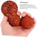 TOVINANNA 2 Piece Hand Carved Wooden Massage Ball Set - Acupressure Decor & Decompression Ornament for Relaxation - Perfect for Home & Office - Buy Online on GoSupps.com