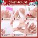 MELLIEX Christmas Fake Nails Artificial Full Cover Press on Nails 48 Pieces Xmas Coffin False Nail Tips Santa Claus Snowflake Elk Nail Art Decorations with Nail Glue and Nail Files - Buy Online on GoSupps.com