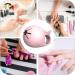 Porte-Vernis Pour Pose De Vernis - Rangement Portable Pour Vernis Ongles | Base Souple Paillet e Transportable Rose - Buy Online on GoSupps.com