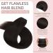 Wire In Hair Extensions One Piece 20inch #1B Natural Black 100% Real Remy Human Hair Natural Invisible - Buy Online on GoSupps.com
