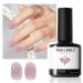 Modelones Jelly Gel Nail Polish 15ML Grey Pink Translucent Sheer Nude Colors Neutral Skin Tone Gel Polish Soak off U V LED Cured at Home Salon DIY French Manicure Nails Art Jelly Grey