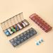 JAIMELA 7-Day Pill Organizer Box - Easy Open Medication Vitamins & Supplements Storage - Blue - Buy Online on GoSupps.com