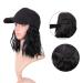 MapofBeauty 13 Short Curly BOB Synthetic Hair Extension Baseball Hat Wig - Jet Black - Buy Online on GoSupps.com