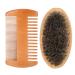 Premium Men's Beard & Mustache Oval Brush - High-Quality Wooden Care Kit for Facial Hair Grooming - Buy Online on GoSupps.com