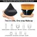 6+1 Pieces Triangle Powder Puff Set with Kabuki Foundation Brush | Soft Velour Face and Body Makeup Puffs | Wet Dry Makeup Tool - White - Buy Online on GoSupps.com