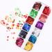 Autumn Nails Glitter Sequin - 12 Colors 3D Holographic Nail Decoration with Maple Leaf Gold Stickers | Sparkle Your Nails this Fall - Buy Online on GoSupps.com