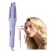 Hair Wand Curling Iron 1 Inch Hair Curling Iron Double Ceramic with 4 Temps Curling Iron Automatic Purple