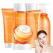 Snail Skincare Set for Women Anti Aging Skin Care Sets Firming Face Cream & Face Toner & Eye Cream & Body Lotion & Face Cleanser High Strengthen Tightening Aging Skin All Day Hydrating Body Skin