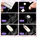 2 Set Acrylic Nail Design Practice Stands with 96 White Reusable Adhesive Putty - Magnetic Holders for Training Fingernail Display and DIY Nail Art - Black - Buy Online on GoSupps.com