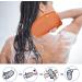 PHOGARY 2 PCS Exfoliating Gloves for Bath Shower - Orange | Body Scrub Mitts for Exfoliating Arms, Legs, and Face - Dead Skin Peeling Accessory - Buy Online on GoSupps.com