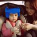 Adjustable Cotton Child Car Head Support & Neck Protector - Blue | Seat Headrest for Baby, Kids, Toddlers - Buy Online on GoSupps.com