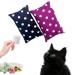 Snoozycat 2 pieces refillable valerian pillow for cats with 4 valerian refill pads handmade and washable cotton with natural 100% organic cat balrian