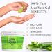 100% Pure Aloe Vera Gel from Freshly Cut Aloe Ideal for all skin & hair types After Sun Care Dry Skin Hydration Acne Suitable for Face Body Hair Cruelty-free Big 500g 500 g (Pack of 1) - Buy Online on GoSupps.com