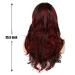 Sallcks Black Red Long Wavy Wig for Women - 2 Tone Synthetic Costume Wig - Buy Online on GoSupps.com