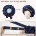 Welrog Satin Hair Hood for Women - Double-Sided Silk Bonnet | Hair Protection & Sleep Hood in Blue/Royal Blue - Buy Online on GoSupps.com
