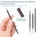 15 PCS Pimple Popper Tool Kit | Blackhead Remover & Acne Extractor Set with Metal Case - Buy Online on GoSupps.com