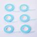 i-laesh Lash Tape for Eyelash Extensions- Lash Extension Tape for Sensitive Skin - Microporous Breathable Fabric Tape - 6 Rolls - 1/2'' x 10 Yards/roll - Blue Blue Lash Tape