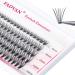 Lash Clusters 20 Roots Grafting Eyelash Clusters 0.07 D Curl 8/10/12/14/16mm Individual Lashes Melt Flare DIY Eyelash Extension Soft Lash Clusters Extensions (20 Roots-0.07-D, 8-16mm Mixed Tray) 20P-Cluster 0.07-D 8-16mm Mix