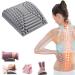 Back extensor neck and back stretcher cushions back extensors for pain relief in the lower back area multi-level adjustable spine stretcher in the case of herniated disc and sciatica (colo gray
