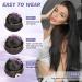 Halo Hair Extensions 16 Natural Black | Real Human Hair Invisible Wire Hairpiece for Women - Buy Online on GoSupps.com