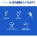 NutriBreakfast - Protein Collagen Peptides Powder with MCT Oil | Grass Fed Bovine Collagen Type I & III | Low Carb Keto Supplement for Men & Women | 15 Servings Chocolate 15.9 oz - Buy Online on GoSupps.com