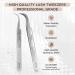 BEYELIAN Professional Curved Tip Stainless Steel Eyelash Extension Tweezers - ST-15 - Buy Online on GoSupps.com
