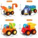 MOONTOY Baby Tooth Auto Bagion Construction Vehicles Set - 4 Piece Tractor Bulldozer Tipper & Cement Mixer for Kids | International Shipping - Buy Online on GoSupps.com