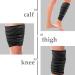 Elastic Calf Compression Bandage Leg Sleeve | Adjustable Lower Leg Wraps for Joint and Ligament Support | 4 Pack 70.86 Inch | Black - Buy Online on GoSupps.com