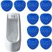 WOBBLO Urinal Deodorant Screen | Air Freshener Natural Urinal Mat Multifunctional Safe for Bathrooms Bathrooms Homes Hotels Blue (10 Pieces) - Buy Online on GoSupps.com