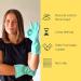 SEEP Eco Small-Medium Compostable Rubber Gloves - Multi-purpose Kitchen & Household Gloves - FSC & Fair-trade Certified - 1 Pair - Buy Online on GoSupps.com