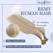 RUNATURE Real Human Hair Nano Extensions - Blonde Highlight Ash Brown 16 Inch 50g A-Nano #8P60 - Buy Online on GoSupps.com