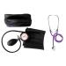 Blood pressure meter upper arm 1 -hose + stethoscope double head Violet Double -headstethoscope 1 piece ( 1 set - 2 items) - Stetoscope plus RR device certified clinic quality
