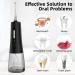 Water Flosser for Teeth - 4 Modes Oral Irrigator 300ML Dental Flosser for Home & Travel (Black) | International Shipping Available - Buy Online on GoSupps.com