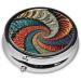 Bear Dancing Tie Dye Mini Pill Box | 3 Compartment Travel Organizer | Portable Medicine Case for Home & Office - Buy Online on GoSupps.com