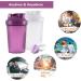 OOTD Protein Shaker Bottle 400ml - Leakproof BPA Free Perfect for Supplement Shakes | 2pcs Purple & White | Fitness Mixer with Sieve & Scale - Buy Online on GoSupps.com