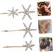 minkissy 3 Sets Star Hairpin Bobby Clips Rhinestone Barrettes for Women Bridal Hair Accessories Metal Hair Claw Clips Metal Hair Clips European Style Rhinestones Miss Female Star - Buy Online on GoSupps.com