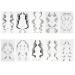 Xmasir 10Pcs Curly Baby Hair Tattoo Stickers - 10 Styles Temporary Bangs & Edges Tattoos | Waterproof Fake Hairline Stickers for Women & Kids - Buy Online on GoSupps.com