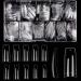 500 pieces artificial nail tips fake nail complete cover french form nails 10 sizes women artificial wrong nail salons & diy-nail type transparent