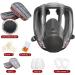 Full Face Reusable Respir tor Mask - Organic Gas Dust Chemical Respirator w/ Extra Filters for Paint Sprayer Woodworking  Painting Machine Polishing Welding  Epoxy Resin and Other Work Protection - Buy Online on GoSupps.com