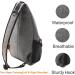 MOSISO Breast Pocket Sling Bag | Multipurpose Crossbody Shoulder Backpack for Men & Women - Gray Travel & Hiking Daypack - Buy Online on GoSupps.com