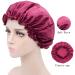 Satin Hair Cap for Women - Pack of 5 | Hair Protection & Sleep Cap for Home Use, Shower Cap, Chemotherapy Headscarf | Multi-purpose Hair Care Cap - Buy Online on GoSupps.com