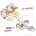 Didiseaon Fashionable Diamond Hair Accessories Hair Clip Wedding Hair Accessories Hair Pin Hair Barrettes Wedding Decor Women Headpiece Hair Comb Bride Crystal Girl - Buy Online on GoSupps.com