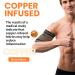 Bicep Compression Sleeve for Pain Relief | Upper Arm Compression Sleeve & Tendonitis Brace | Triceps Support for Men & Women (Gold Medium - Buy Online on GoSupps.com