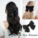 MISSTARS Bow Hair Clip Hair Bows for Women Big Bowknot Hairpin French Hair Clips Solid Color Soft Satin Silky Hair Bows for Women Girls (Black) - Buy Online on GoSupps.com