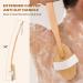 Shower Back Brush - 18.2 inch Long Handle Bath Brush with 2 Heads for Men and Women - Stiff and Soft Bristles Back Scrubber - Buy Online on GoSupps.com